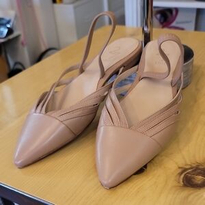27 EDIT Women's Tan Slingback Flats